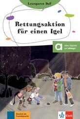 Rettungsaktion f&uuml;r einen Igel