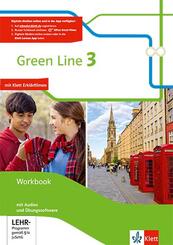 Green Line 3 - Workbook mit Audio-CD und &Uuml;bungssoftware Klasse 7