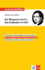 Klett Lektürehilfen Heinrich von Kleist, Die Marquise von O... Das Erdbeben in Chili