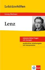 Klett Lektürehilfen - Georg Büchner, Lenz (eBook, ePUB)