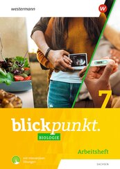 Blickpunkt Biologie 7. Arbeitsheft mit interaktiven &Uuml;bungen. F&uuml;r Sachsen