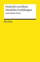 S&auml;mtliche Erz&auml;hlungen und andere Prosa
