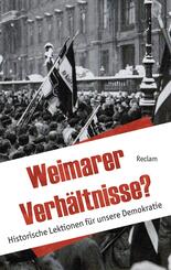 Weimarer Verh&auml;ltnisse?