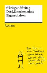 Das M&auml;nnchen ohne Eigenschaften. Die besten Cartoons von @kriegundfreitag - Reclams Universal-Bibliothek