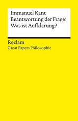Beantwortung der Frage: Was ist Aufkl&auml;rung?
