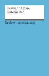 Lekt&uuml;reschl&uuml;ssel Hermann Hesse 'Unterm Rad'