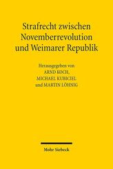 Strafrecht zwischen Novemberrevolution und Weimarer Republik