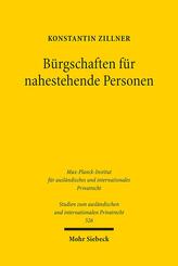 B&uuml;rgschaften f&uuml;r nahestehende Personen