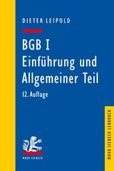 BGB I: Einf&uuml;hrung und Allgemeiner Teil