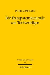 Die Transparenzkontrolle von Tarifvertr&auml;gen