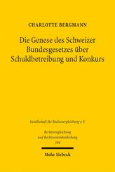 Die Genese des Schweizer Bundesgesetzes &uuml;ber Schuldbetreibung und Konkurs