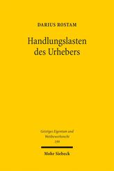 Handlungslasten des Urhebers