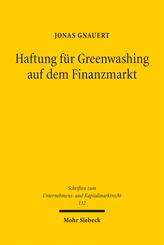 Haftung f&uuml;r Greenwashing auf dem Finanzmarkt