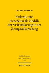 Nationale und transnationale Modelle der Sachaufkl&auml;rung in der Zwangsvollstreckung