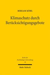 Klimaschutz durch Ber&uuml;cksichtigungsgebote