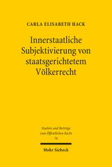 Innerstaatliche Subjektivierung von staatsgerichtetem V&ouml;lkerrecht