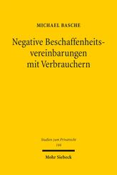 Negative Beschaffenheitsvereinbarungen mit Verbrauchern