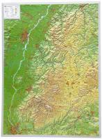 Schwarzwald, Reliefkarte, Gro&szlig;