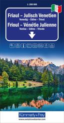 K&uuml;mmerly+Frey Regional-Strassenkarte 5 Friaul, Julisch Venetien 1:200.000