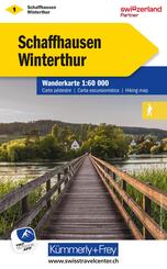 K&uuml;mmerly+Frey Wanderkarte 1 Schaffhausen, Winterthur 1:60.000