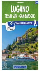 K&uuml;mmerly+Frey Wanderkarte 50 Lugano 1:40.000