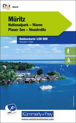 Kümmerly+Frey Outdoorkarte Deutschland 16 Müritz Nationalpark 1:50.000