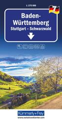 K&uuml;mmerly+Frey Regional-Strassenkarte 7 Baden W&uuml;rttemberg 1:275.000