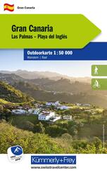 K&uuml;mmerly+Frey Outdoorkarte Gran Canaria 1:50.000