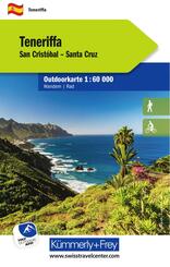 K&uuml;mmerly+Frey Outdoorkarte Teneriffa 1:60.000