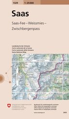 Landeskarte der Schweiz Saas