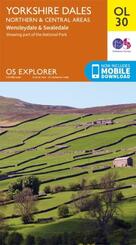 Ordnance Survey Map Yorkshire Dales - Northern & Central Area