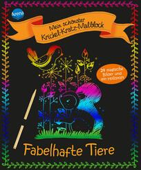 Mein sch&ouml;nster Krickel-Kratz-Malblock - Fabelhafte Tiere