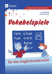 Vokabelspiele f&uuml;r den Englischunterricht in der Grund- und Hauptschule