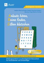 Diagnose und F&ouml;rderung im Schriftspracherwerb, Anlaute h&ouml;ren, Reime finden, Silben klatschen