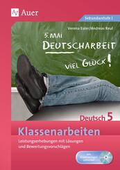 Klassenarbeiten Deutsch 5, m. CD-ROM