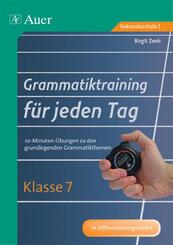 Grammatiktraining f&uuml;r jeden Tag, Klasse 7