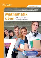 Mathematik &uuml;ben Klasse 7, m. 1 CD-ROM