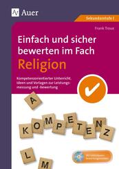 Einfach und sicher bewerten im Fach Religion, m. 1 CD-ROM
