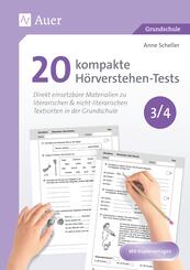 20 kompakte H&ouml;rverstehen-Tests f&uuml;r Klasse 3/4