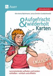 Aufgefrischt-und-wiederholt-Karten Englisch 7-8, m. 1 Beilage