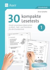 30 kompakte Lesetests f&uuml;r Klasse 1