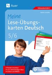Meine Lese-&Uuml;bungskarten Deutsch 5-6, m. 1 Beilage