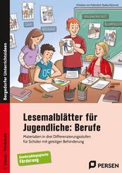 Lesemalbl&auml;tter f&uuml;r Jugendliche: Berufe