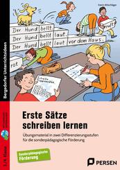 Erste S&auml;tze schreiben lernen - 3./4. Klasse
