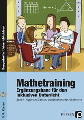 Mathetraining 5./6. Klasse Band 1 - Erg&auml;nzungsband, m. 1 CD-ROM - Bd.1