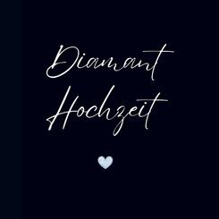 G&auml;stebuch "Diamant Hochzeit"- Premium G&auml;stebuch Blanko
