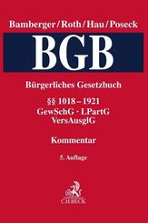 B&uuml;rgerliches Gesetzbuch  Band 4: &sect;&sect; 1018-1921, GewSchG, LPartG, VersAusglG
