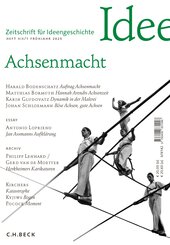 Zeitschrift für Ideengeschichte Heft XIX/1 Frühjahr 2025