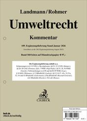 Umweltrecht  109. Erg&auml;nzungslieferung