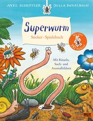 Superwurm. Sticker-Spielebuch